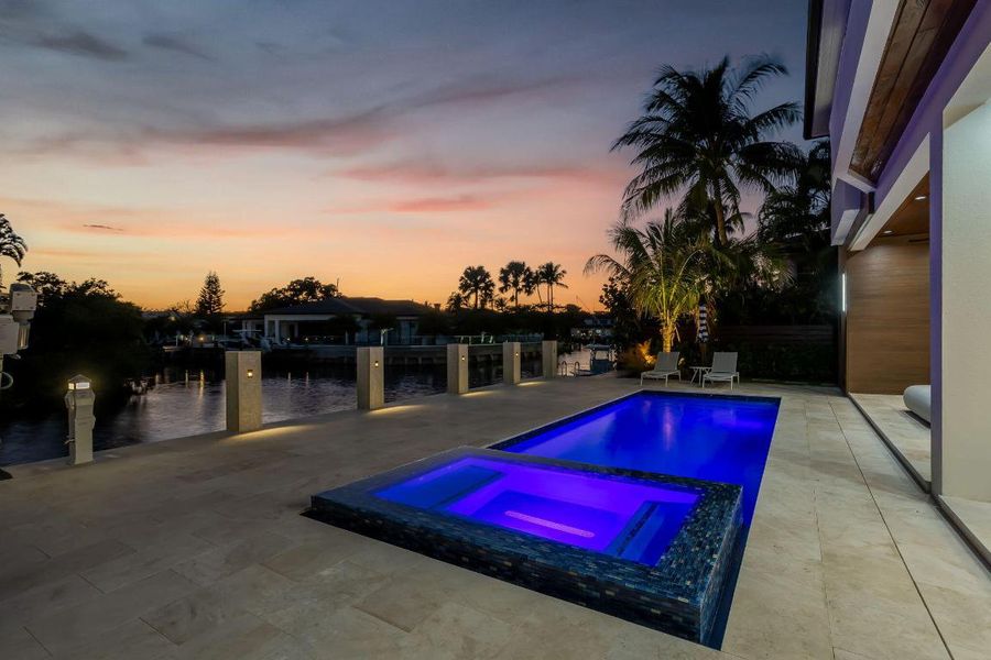 Sunset Pool Oasis