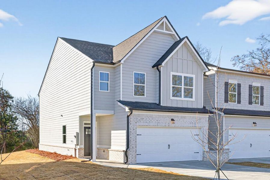 Front exterior of a new home in , Commerce, GA, highlighting curb appeal (Image 27). Front exterior of a new home in , Commerce, GA, highlighting curb appeal (Image 27).