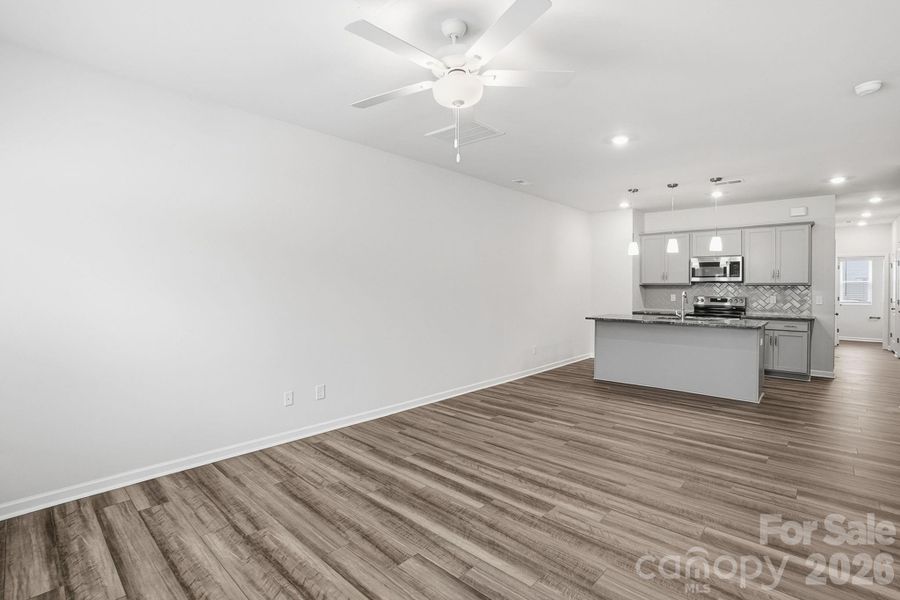 Spacious, unfurnished interior of a new home in Sloan Station, Charlotte (Image 22). Spacious, unfurnished interior of a new home in Sloan Station, Charlotte (Image 22).