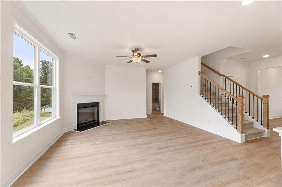 Spacious, unfurnished interior of a new home in Clark Farms, Flowery Branch (Image 26).