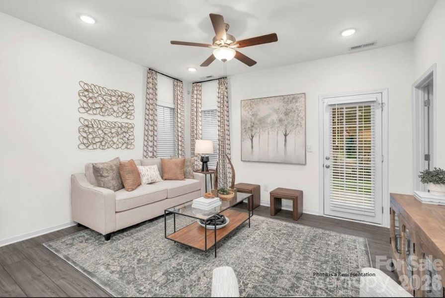 Furnished interior view inside a new home in Sierra Ridge, Gastonia (Image 13).
