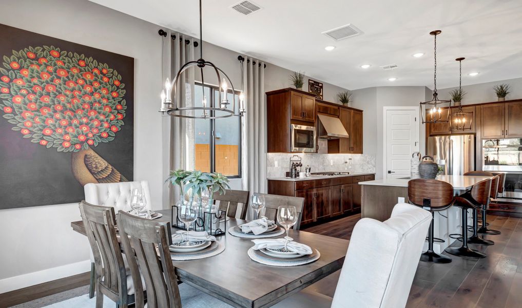 Dining area near kitchen