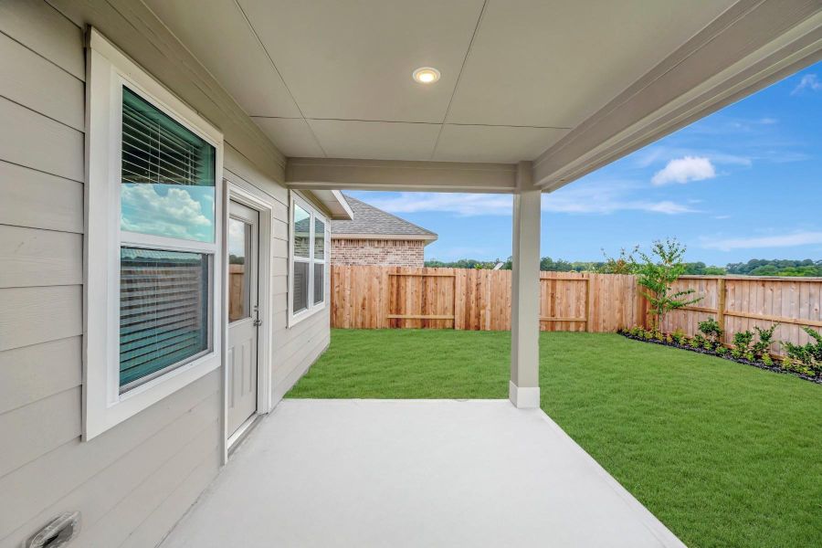 Enjoy the outdoors on the covered patio