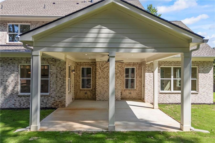 Exterior details and patio area of a home in , Marietta (Image 4).