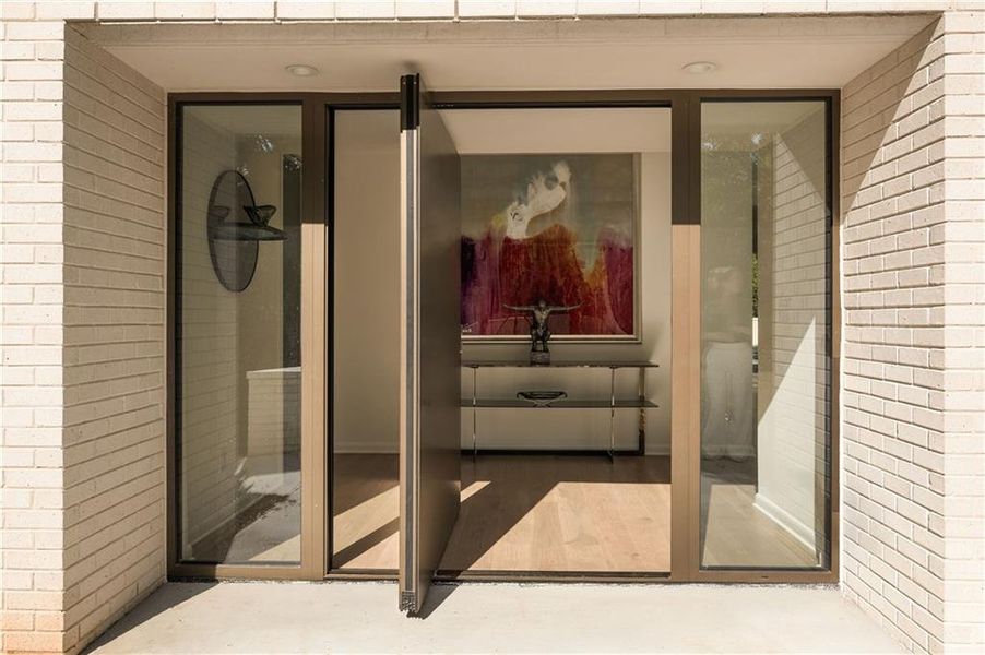 Exterior details and patio area of a home in , Atlanta (Image 38).