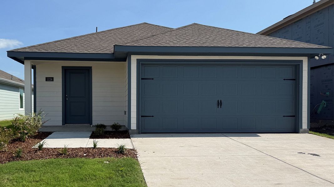 Front exterior of a new home in Riverfield, Josephine, TX, highlighting curb appeal (Image 1). Front exterior of a new home in Riverfield, Josephine, TX, highlighting curb appeal (Image 1).