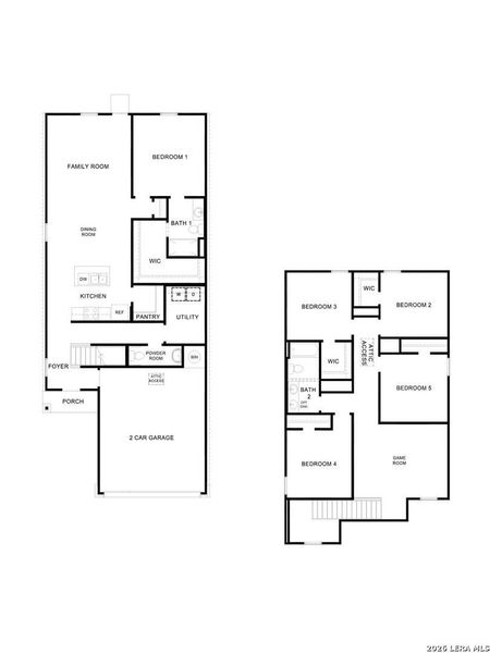 2D floor plan layout of this home in Bollinger, Maxwell, TX (Image 3).