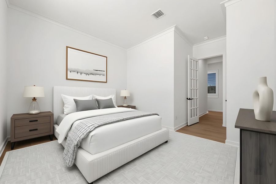 Furnished interior view inside a new home in 6 Creeks, Kyle (Image 6). Furnished interior view inside a new home in 6 Creeks, Kyle (Image 6).