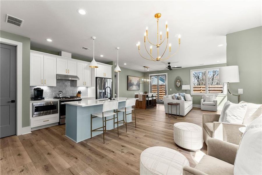 Furnished interior view inside a new home in , Gainesville (Image 9).