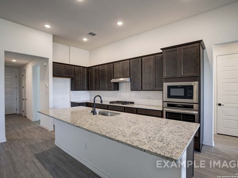 Furnished interior view inside a new home in Potranco Oaks, Castroville (Image 2). Furnished interior view inside a new home in Potranco Oaks, Castroville (Image 2).