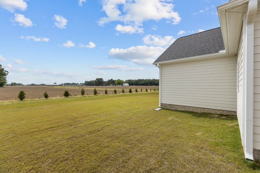 Representative exterior photo of a completed home built from the Haddock by Bill Clark Homes in Laurel Oaks, Greenville, NC (Image 31).