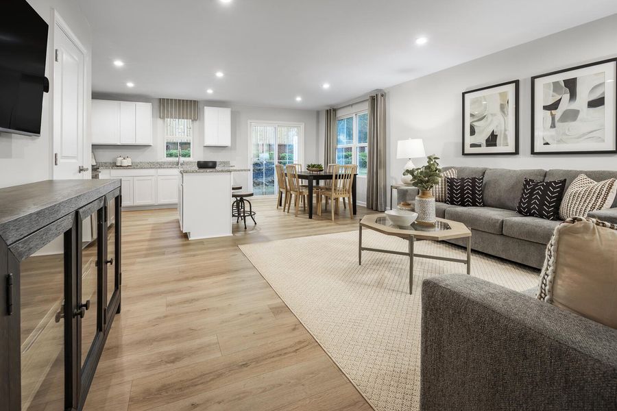 Furnished interior view inside a new home in , Santee (Image 4).