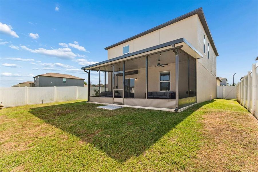 Exterior details and patio area of a home in , Zephyrhills (Image 25).