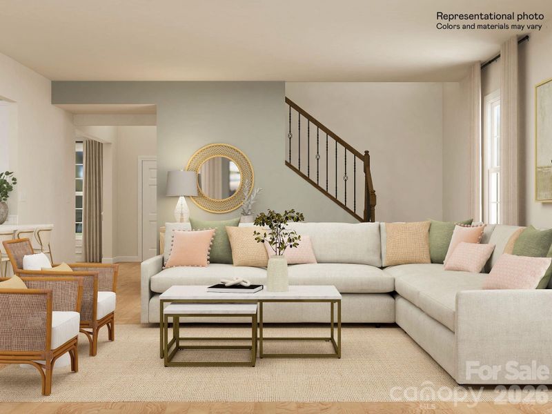 Furnished interior view inside a new home in Harris Mill, Indian Land (Image 10). Furnished interior view inside a new home in Harris Mill, Indian Land (Image 10).