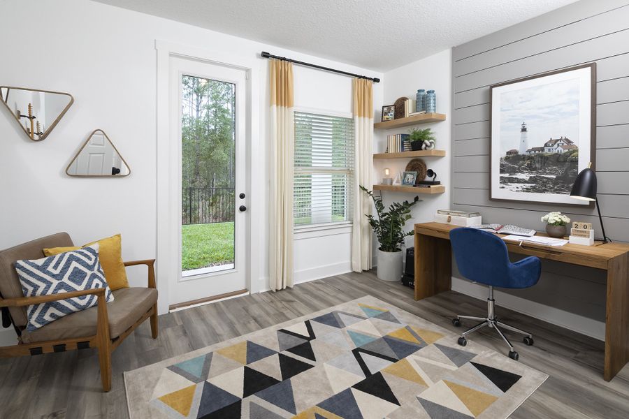 Furnished interior view inside a new home in Kettering at eTown - Traditional Collection, Jacksonville (Image 7).