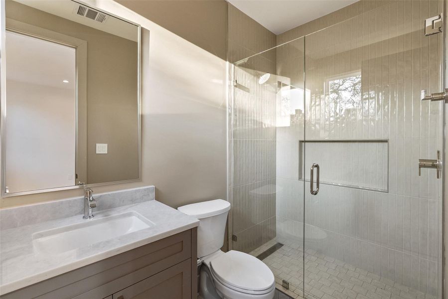 Bathroom in second floor ensuite bedroom.