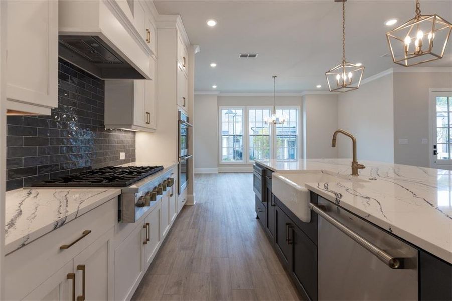 Furnished interior view inside a new home in Brackley Single Family, Cumming (Image 8).
