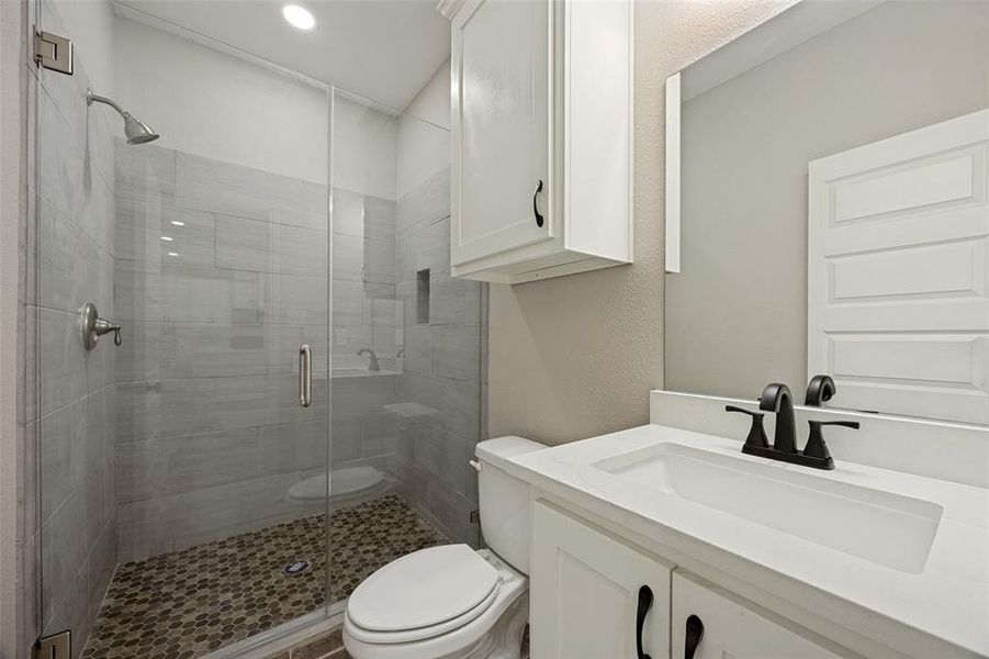 Furnished interior view inside a new home in , Savoy (Image 5).