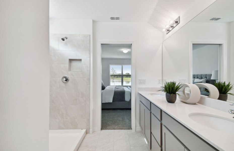 Furnished interior view inside a new home in Oakfield Lakes, Parrish (Image 9).