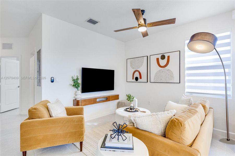 Furnished interior view inside a new home in Del Mar, Miami (Image 25). Furnished interior view inside a new home in Del Mar, Miami (Image 25).