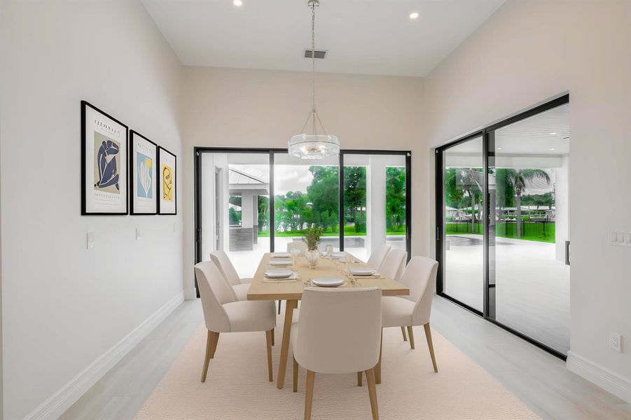 Furnished interior view inside a new home in , Stuart (Image 35).
