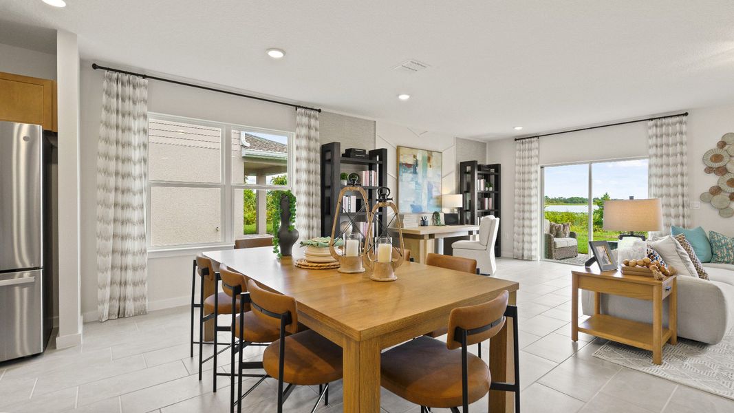 Representative furnished interior of a home built from the Castaway by DRB Homes in Willowbrook North, Winter Haven (Image 8).