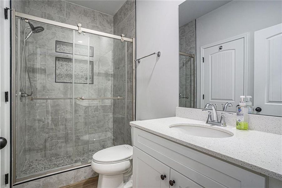 Furnished interior view inside a new home in , Hampton (Image 12).