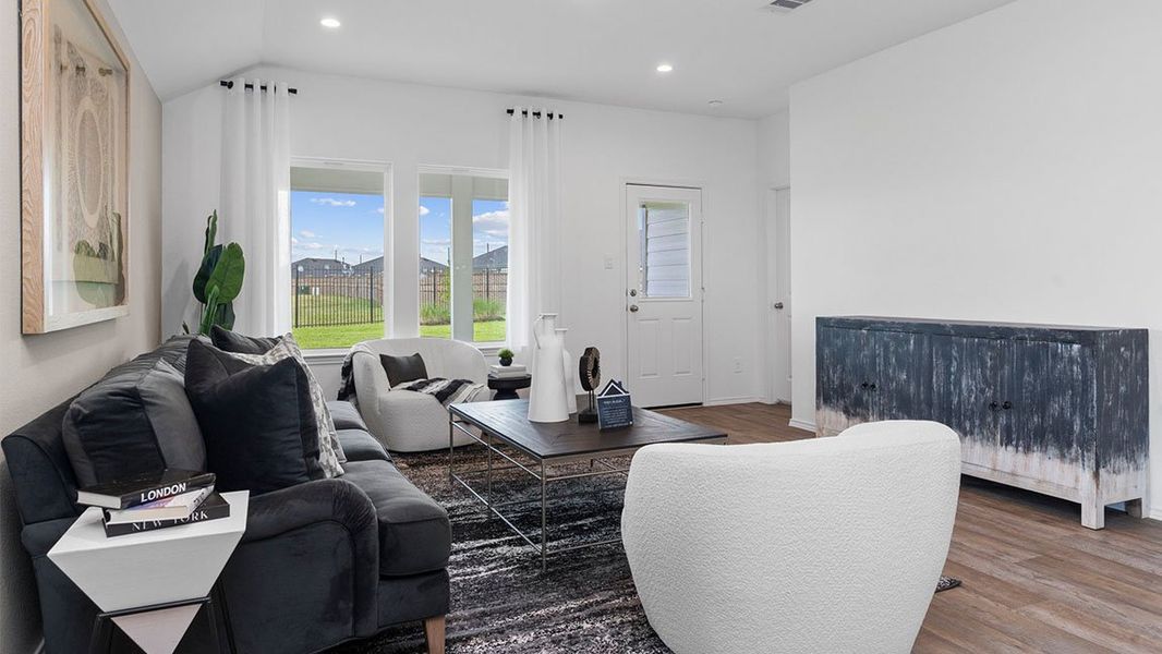 Furnished interior view inside a new home in Tamarron, Fulshear (Image 17).