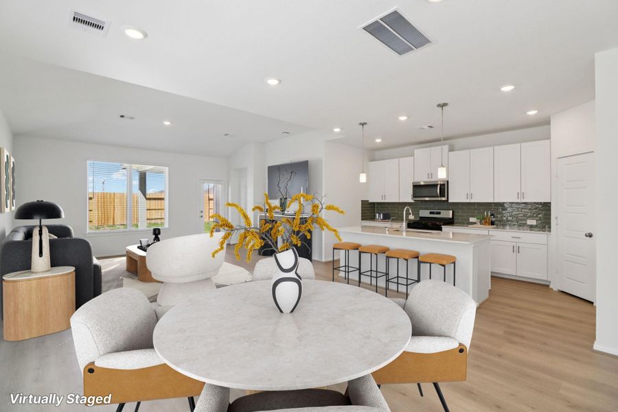 Furnished interior view inside a new home in Pine Lake Cove - Premier Series, Montgomery (Image 9).