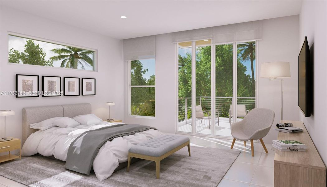 Furnished interior view inside a new home in , Fort Lauderdale (Image 3).