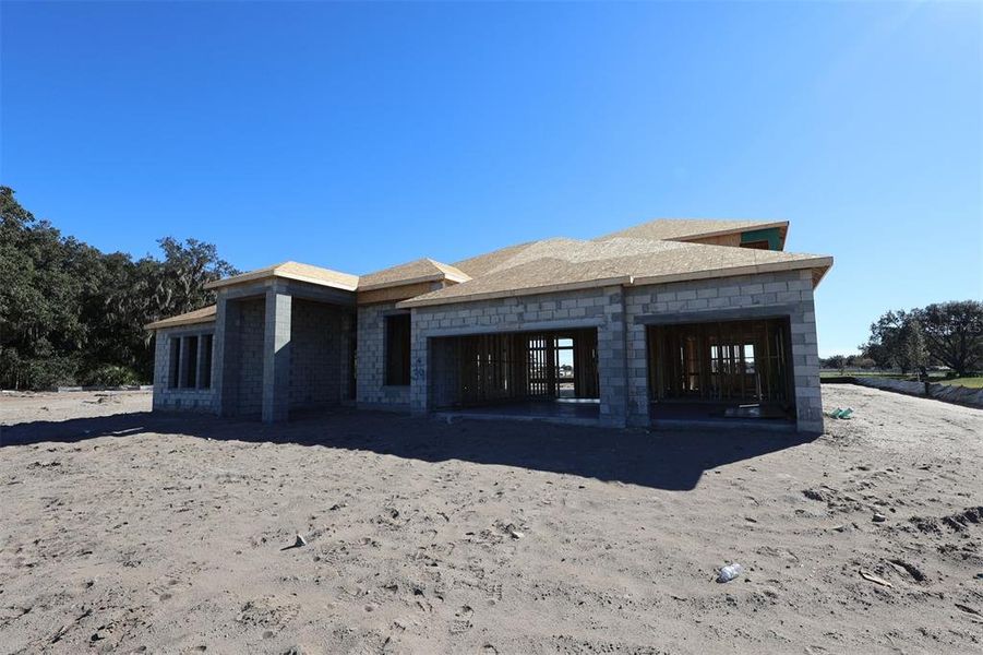 In-progress construction of a new home in Solace at Corner Lake, Orlando, FL (Image 21).