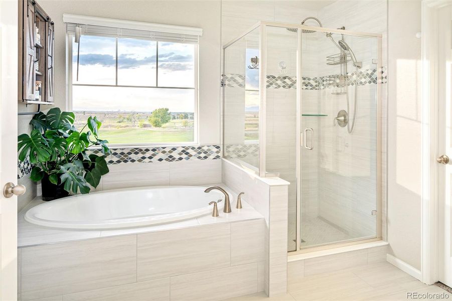 Furnished interior view inside a new home in Murphy Creek, Aurora (Image 13).