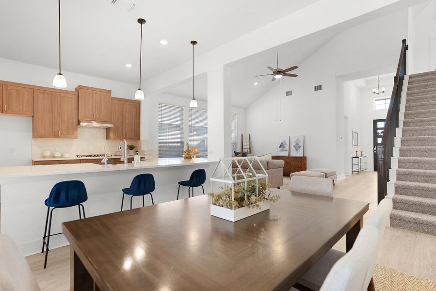 Furnished interior view inside a new home in Parkside on the River, Georgetown (Image 8).