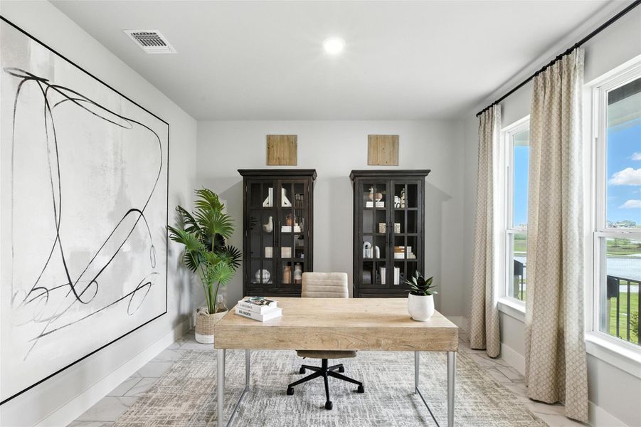 Furnished interior view inside a new home in Enclave at Cele, Pflugerville (Image 21).