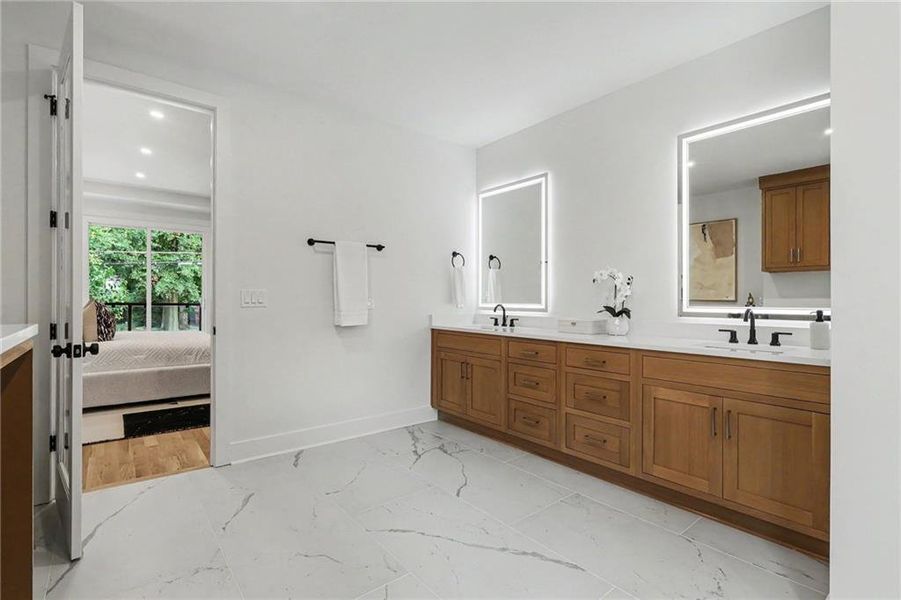 Furnished interior view inside a new home in , Atlanta (Image 9).