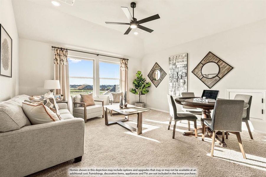 Furnished interior view inside a new home in Addison Hills Classic 60s, Cedar Hill (Image 26). Furnished interior view inside a new home in Addison Hills Classic 60s, Cedar Hill (Image 26).