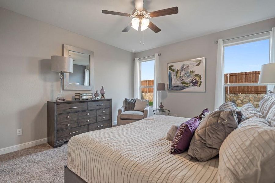 Furnished interior view inside a new home in Bluestem, Rhome (Image 25).
