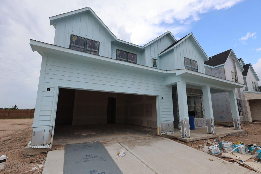 In-progress construction of a new home in Bridgeland Central: Emerald Heights - Enclave Collection, Cypress, TX (Image 26).