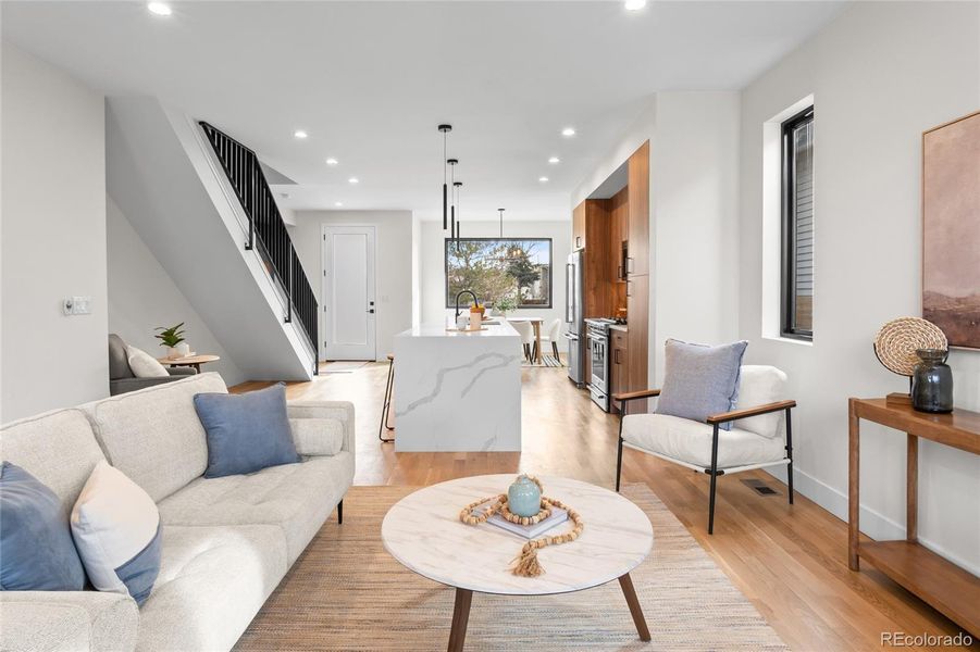 Furnished interior view inside a new home in , Englewood (Image 6). Furnished interior view inside a new home in , Englewood (Image 6).