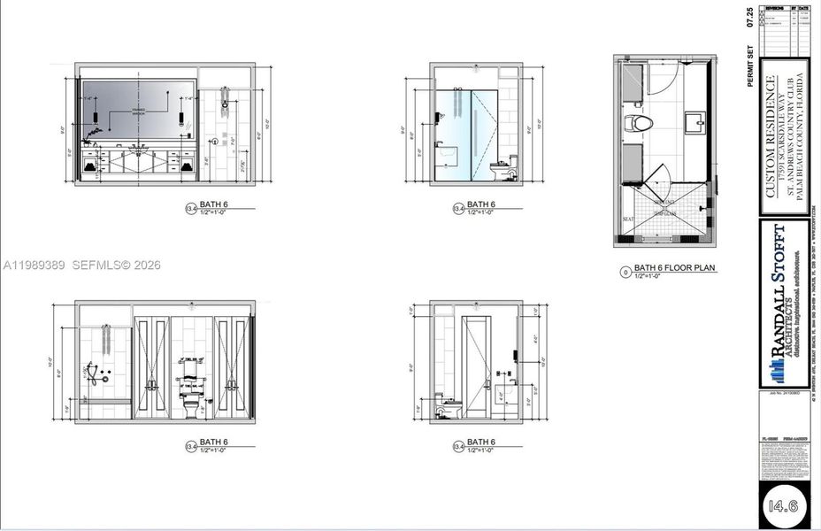 2D floor plan layout of this home in , Boca Raton, FL (Image 10).