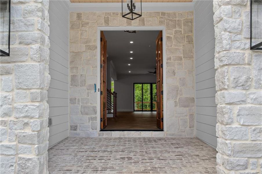 Exterior details and patio area of a home in , Buford (Image 41).