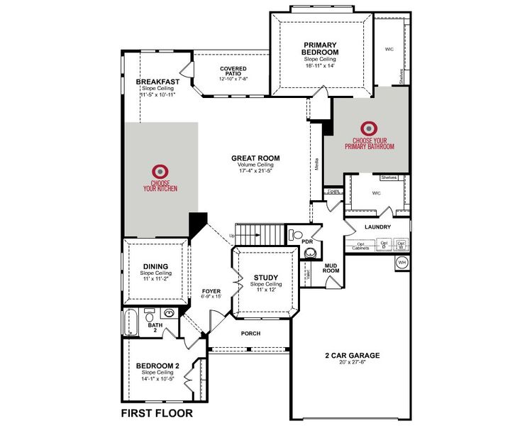 2D floor plan layout of this home in ARTAVIA, Conroe, TX (Image 5).