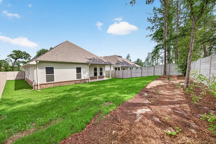 Exterior details and patio area of a home in Two Step Farm, Montgomery (Image 22).