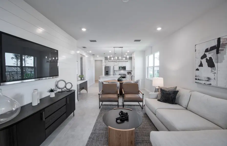 Furnished interior view inside a new home in Costa Pointe, Vero Beach (Image 7). Furnished interior view inside a new home in Costa Pointe, Vero Beach (Image 7).