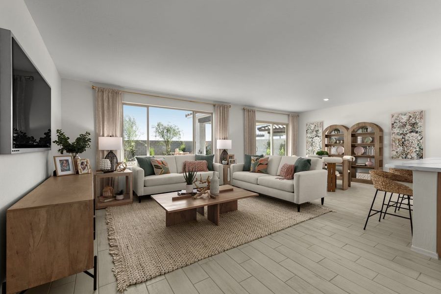 Representative furnished interior of a home built from the 1513 Modeled by KB Home in Skyline Village Enclaves, San Tan Valley (Image 6).