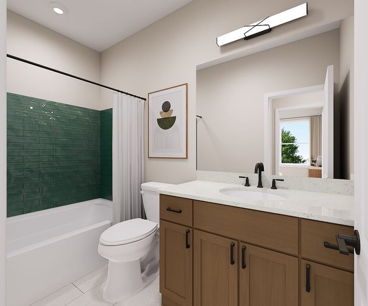 Representative furnished interior of a home built from the Sparrow by Tri Pointe Homes in Archer Row, Charlotte (Image 12).