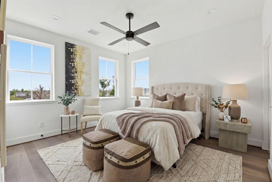 Furnished interior view inside a new home in , Houston (Image 41).