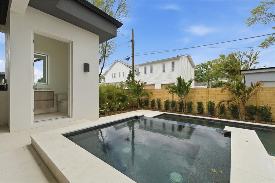 Exterior details and patio area of a home in , Tampa (Image 30).
