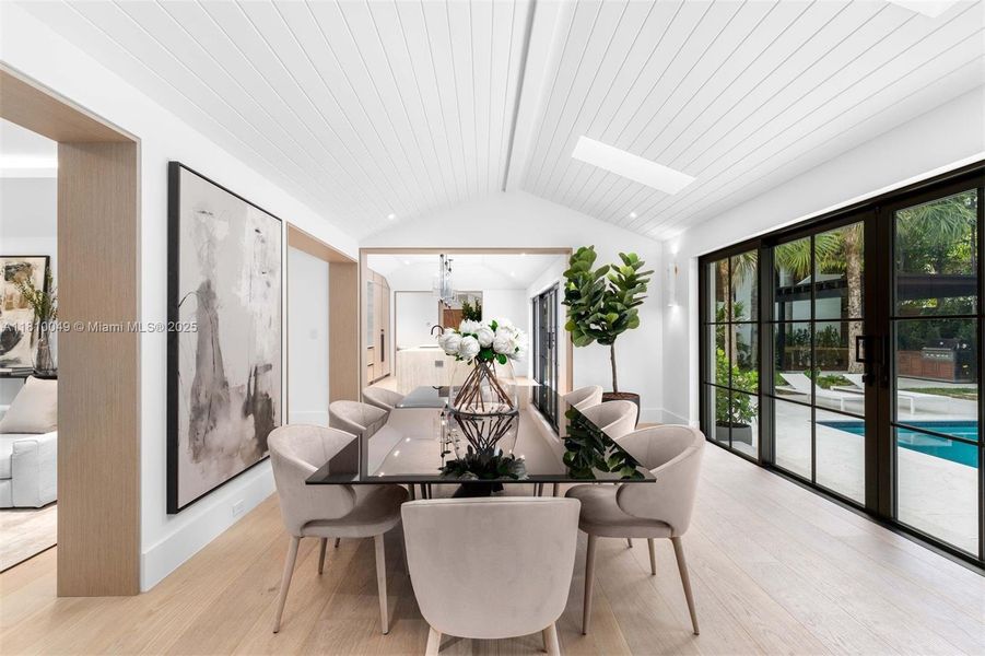 Furnished interior view inside a new home in , Miami (Image 23).