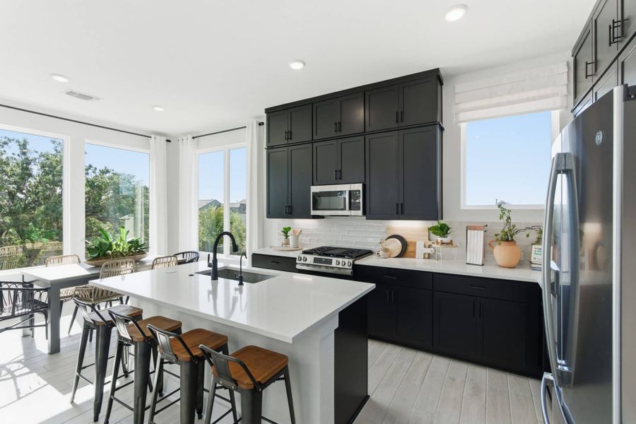 Furnished interior view inside a new home in Rose Hill, San Antonio (Image 12).